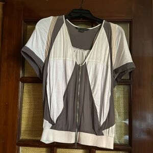 Armani Exchange zip lightweight top